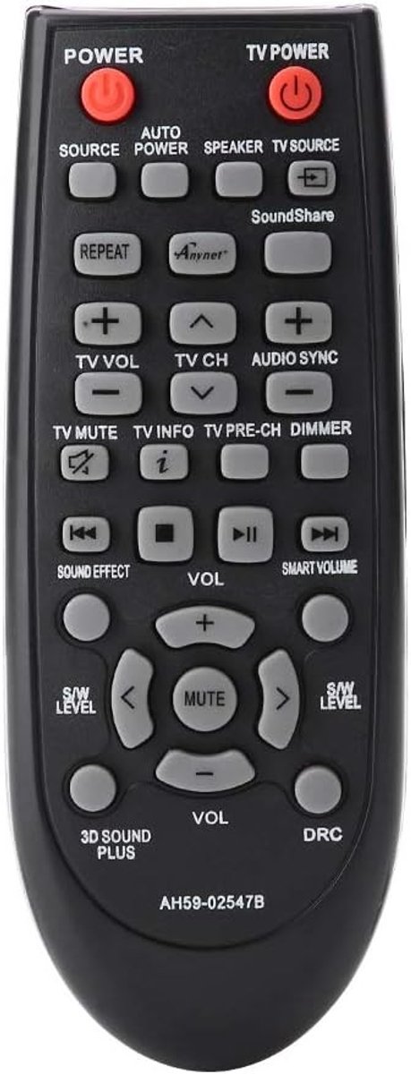 BeiJingLiangPinJiaZuoKeJiWenHuaFaZhanYouXianGongSi Universele Soundbar Afstandsbediening Zwart - BeiJingLiangPinJiaZuoKeJiWenHuaFaZhanYouXianGongSi - €28,95