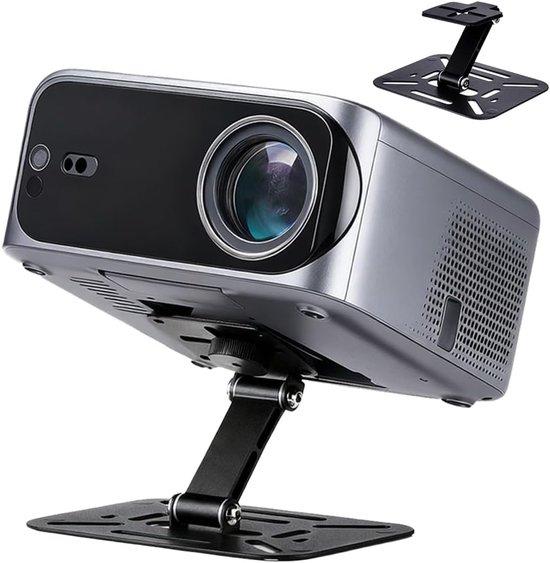 Opvouwbare projectorstandaard zwart 360° draaibaar mini beamer houder stabiel compact draagbaar