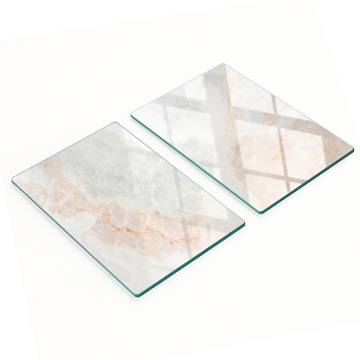 Multifunctionele decoratieve keukenplanken van gehard marmer, 2x40x52 cm