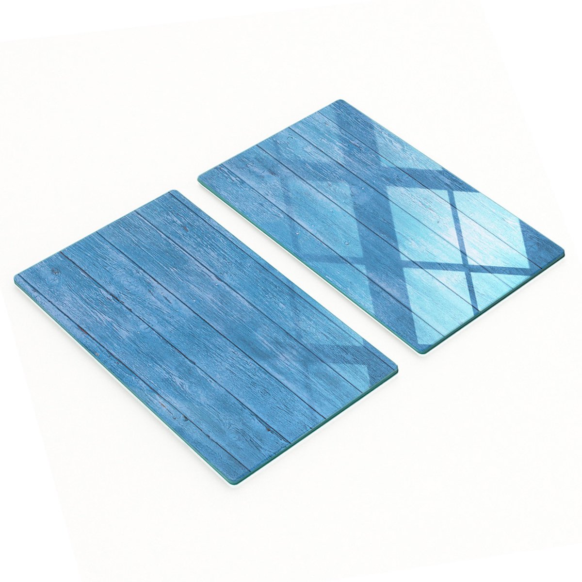 Geharde multifunctionele decoratieve glazen planken, houten planken 2x30x52 cm