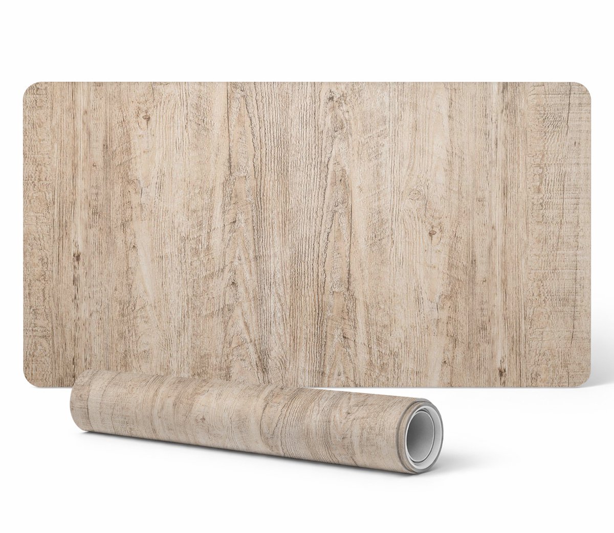 Gaming muis- en toetsenbordmat, houten structuur, 90x45 cm