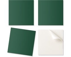 Set vinyltegels met patroon voor de woonkamer, zelfklevend, donkergroen, 4x50x50 cm