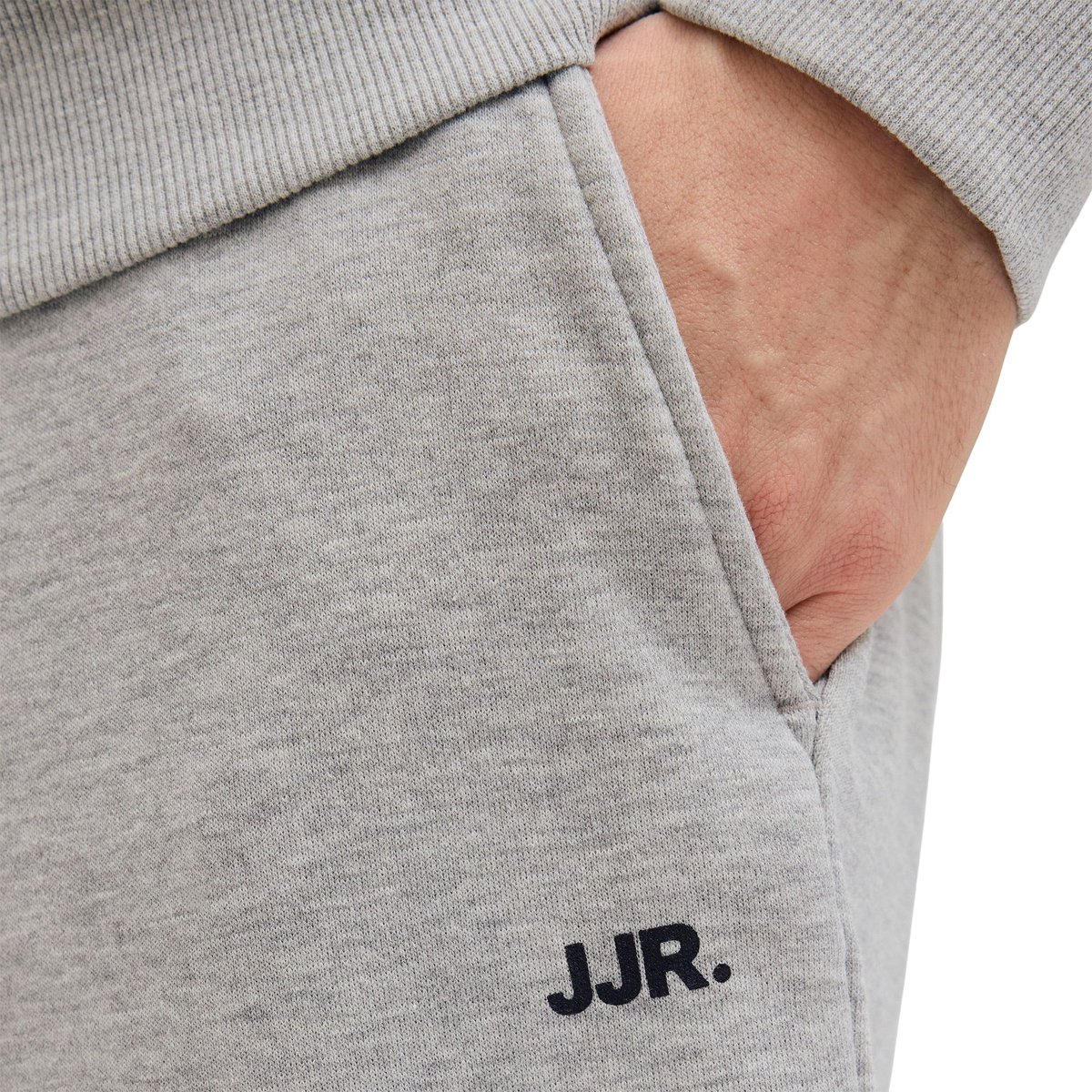 JJ REBEL JREBGORM REG REBEL LOGO SWEAT SHORTS SN Heren Trackshort - Light Grey Melange — afbeelding 9