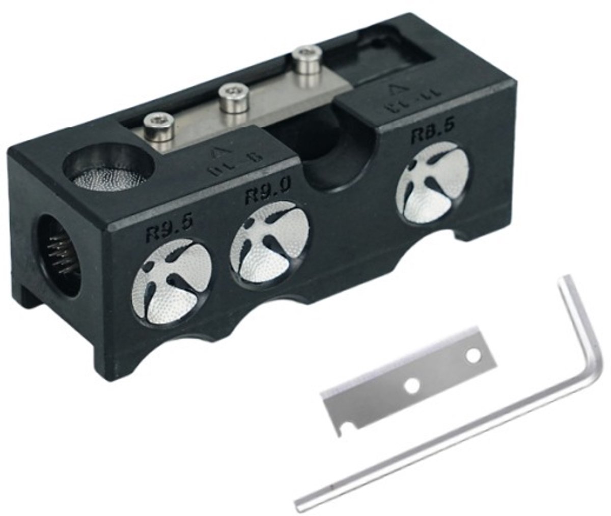 Keu Reparatie Set - Biljart Accessoires - Keu Onderhoud - 11-in-1 Gereedschap - 8.4 x 3.7 cm - Zwart