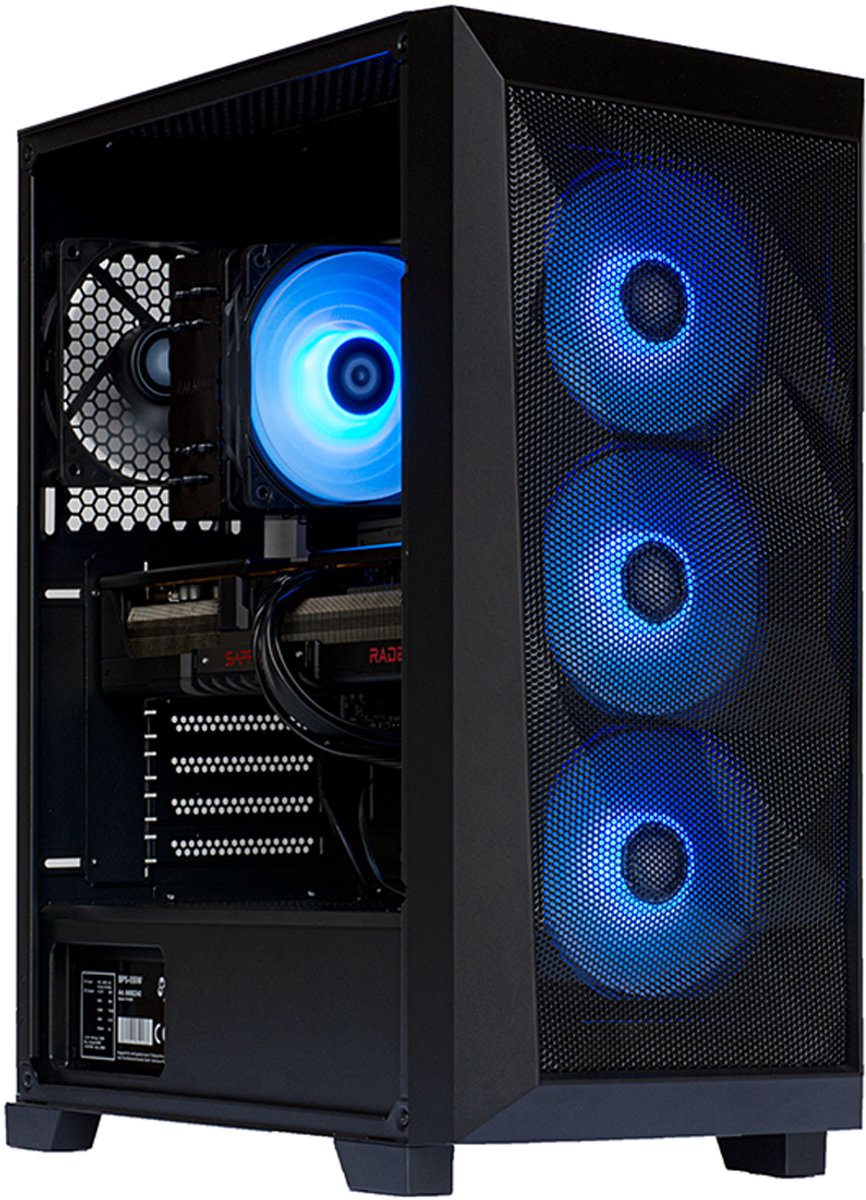 AMD Ryzen 5 4500 Game PC/ Streaming computer - Nvidia GeForce RTX 5060 8GB – 64GB RAM – 2.0TB M.2 SSD – Win11 Pro - Breeze