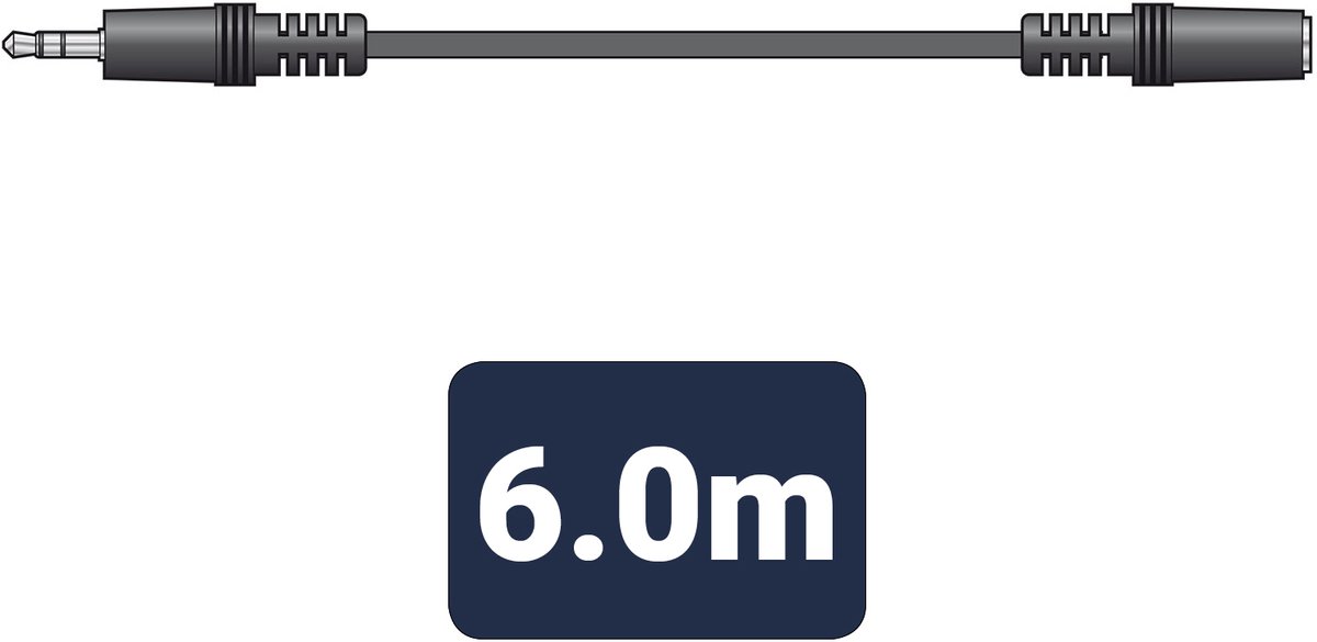 AV:Link Verlengkabel 3.5 mm jack stereo 6 meter