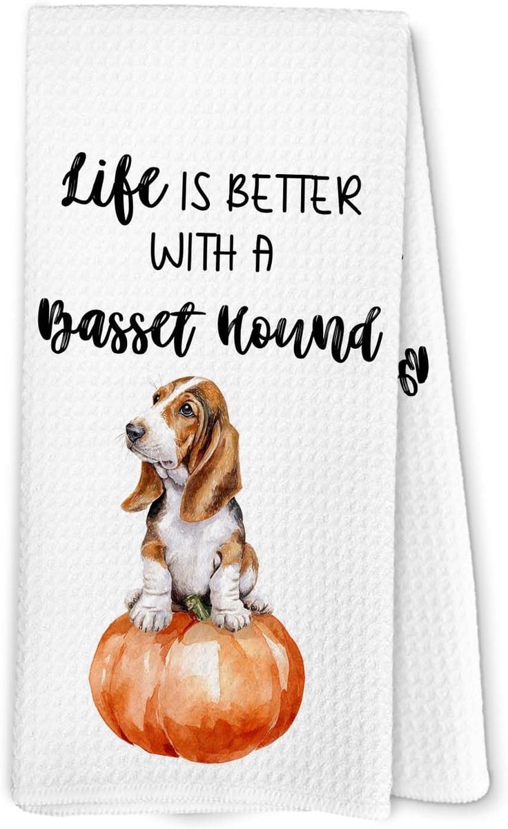 Thema Keukentextiel met Pompoen en Hondendecoratie
