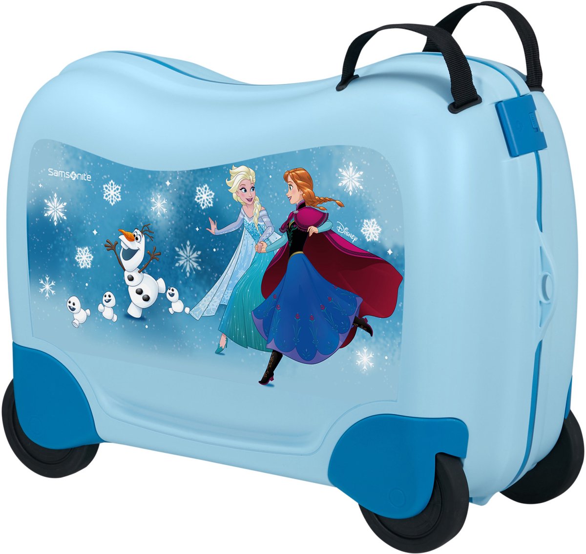 Samsonite Kinderkoffer - Dream2Go Disney Ride - on Suitcase Disney Frozen Magic Lichtblauw 52cm