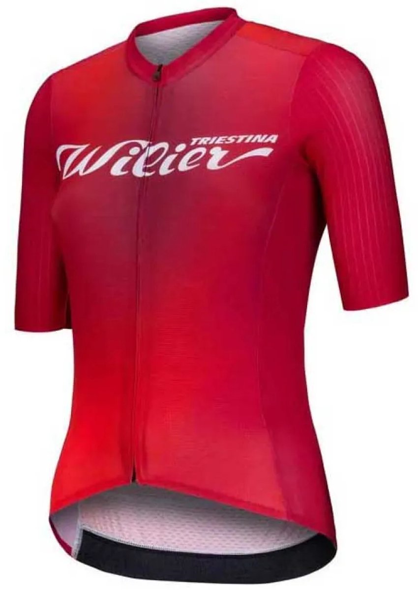 Wilier Aurora Korte Mouw Wielertrui Rood L Vrouw