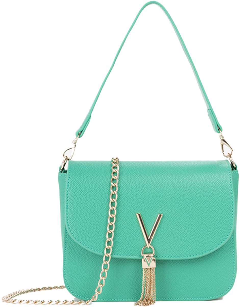 Valentino Schoudertas Handtas Divina Shoulder Bag Smeraldo Groen