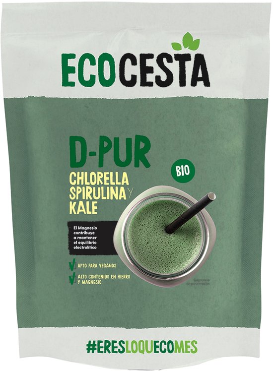 D Pur G Rasool D-pur (chlorella, Spirulina, boerenkool) bio 175 g|D-pur (chlorella ...
