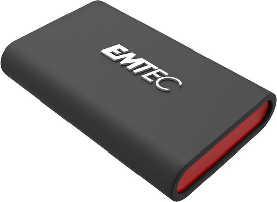 Emtec X210 Externe SSD-harde schijf USB 3.2-512 GB (zwart/rood) van Merkloos — afbeelding 4