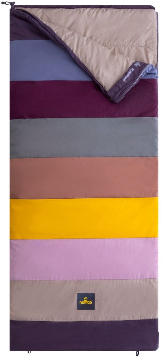 NOMAD® Blazer Multicolour Kinderslaapzak | Linkssluitend | Regenboogkleuren | Katoen | Gerecycled Polyester vulling | Incl Hoes