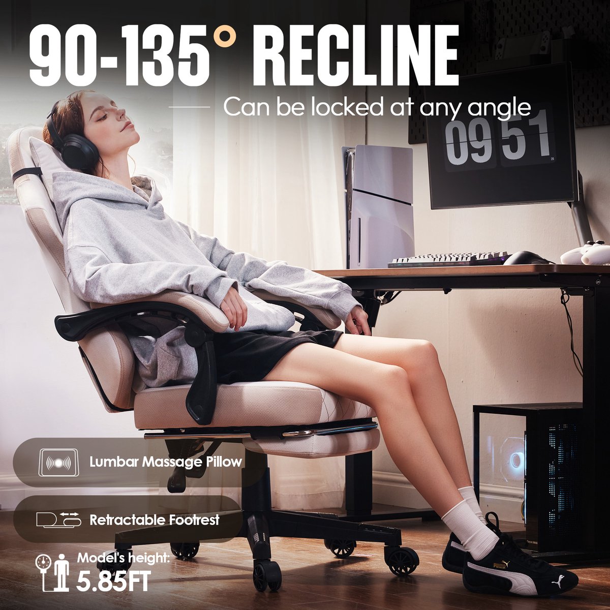 Apex CE Specialists Dowinx Gamingstoel met Massage - afbeelding 2