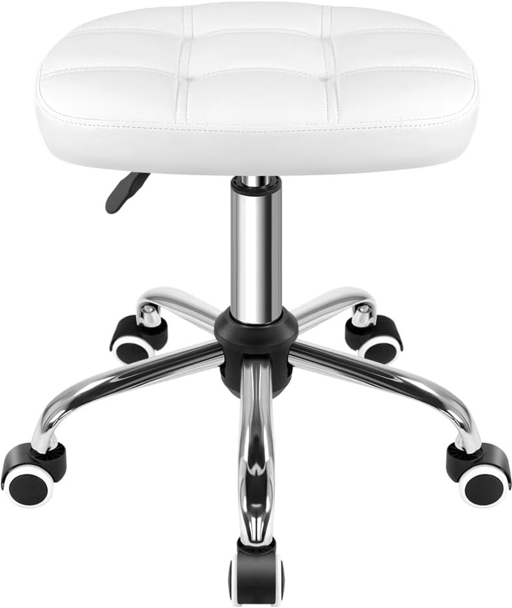 Verstelbare Hoge Ovale Rolling Kruk met Wielen voor Spa en Salon