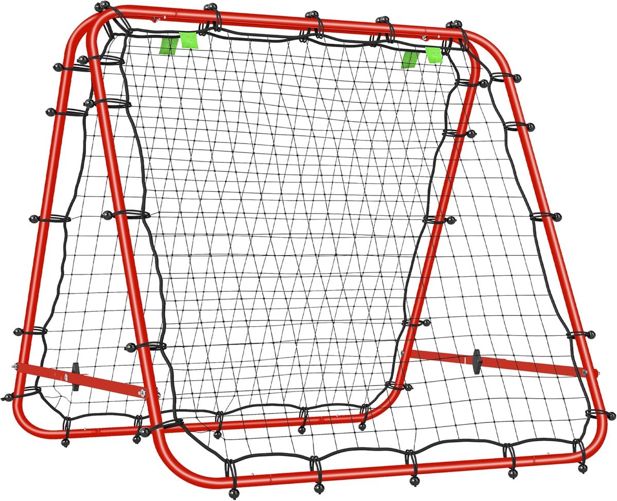 Voetbal Rebounder Kickback Tor voor Training - Verstelbare Hoogte, Inklapbaar, Weerbestendig
