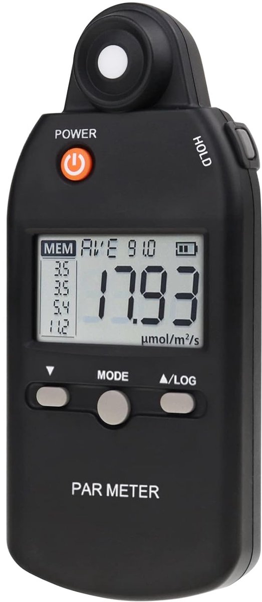 PAR-meter voor Fotosynthetische Activiteit - Volledig Spectrum & Hoge Precisie (400-700 nm)