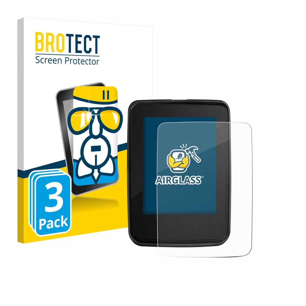 Screenprotector 3 Stuks voor Giant RideDash Evo 2 Beschermglas transparant