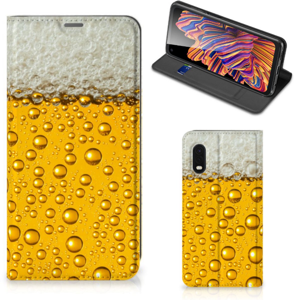 Samsung Xcover Pro Flip Style Cover Bier