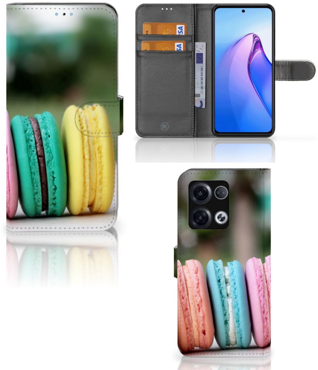 OPPO Reno8 Pro Book Cover Macarons