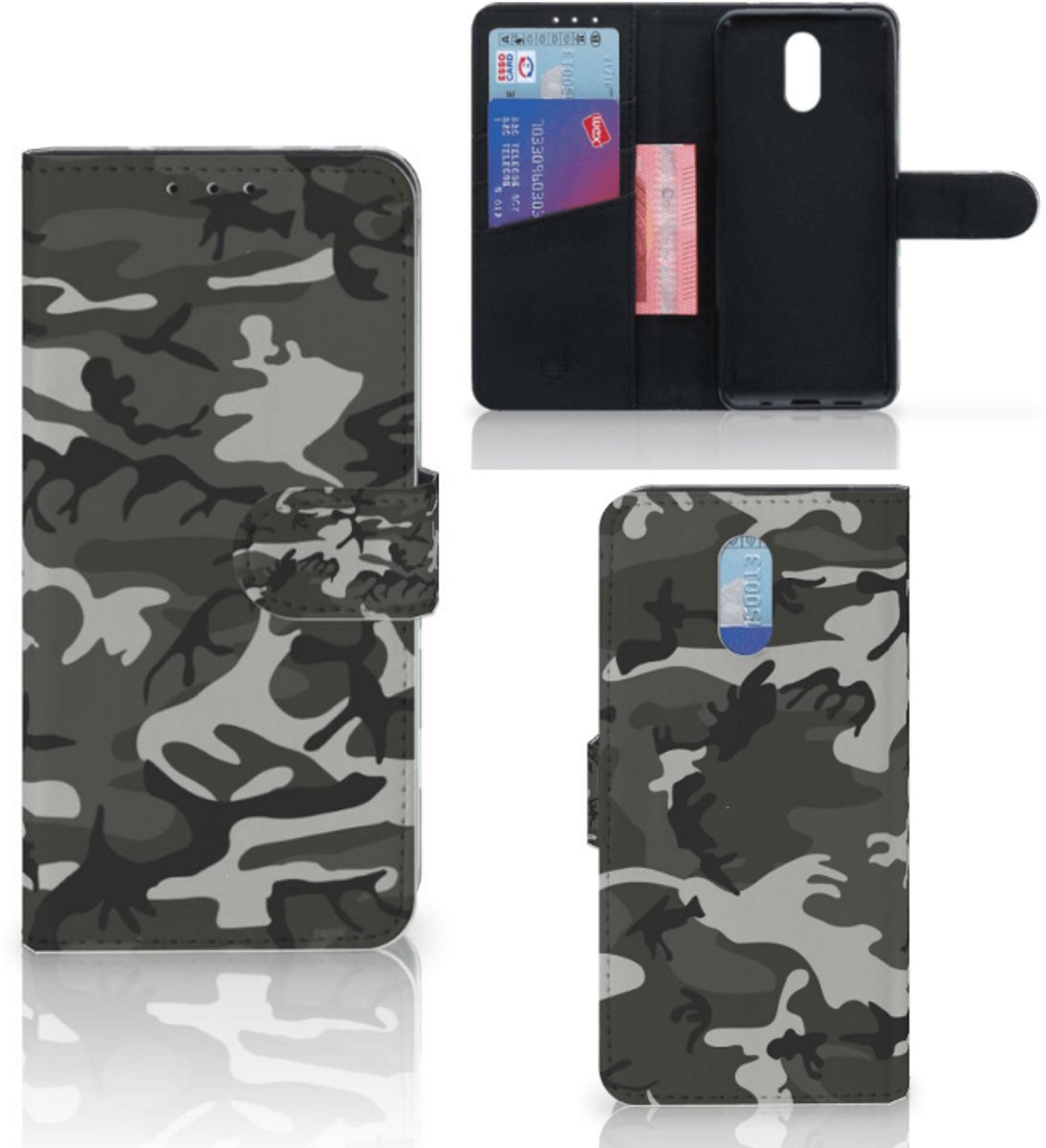 Nokia 2.3 Telefoon Hoesje Army Light