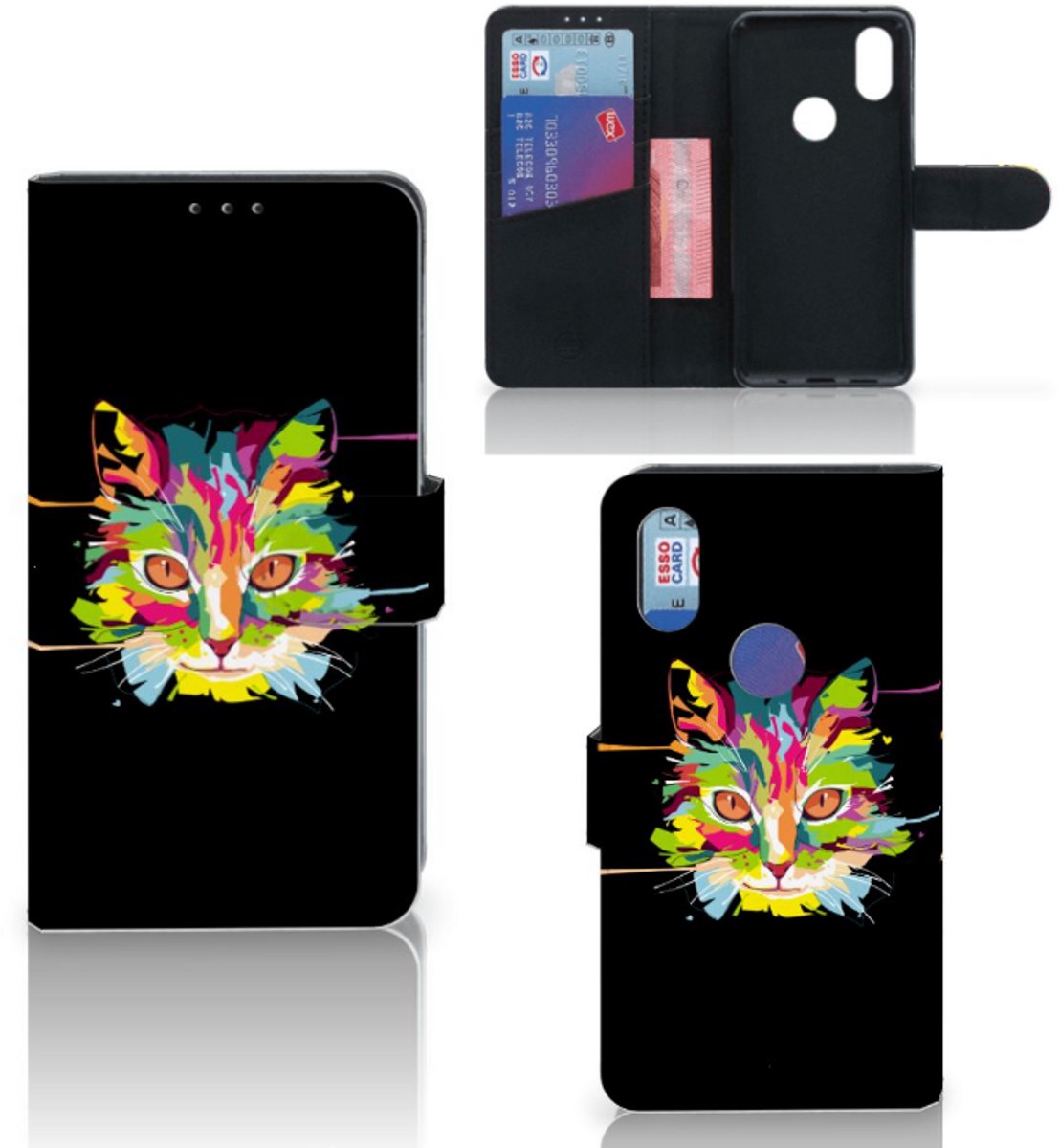 Xiaomi Mi Mix 2s Leuk Hoesje Cat Color
