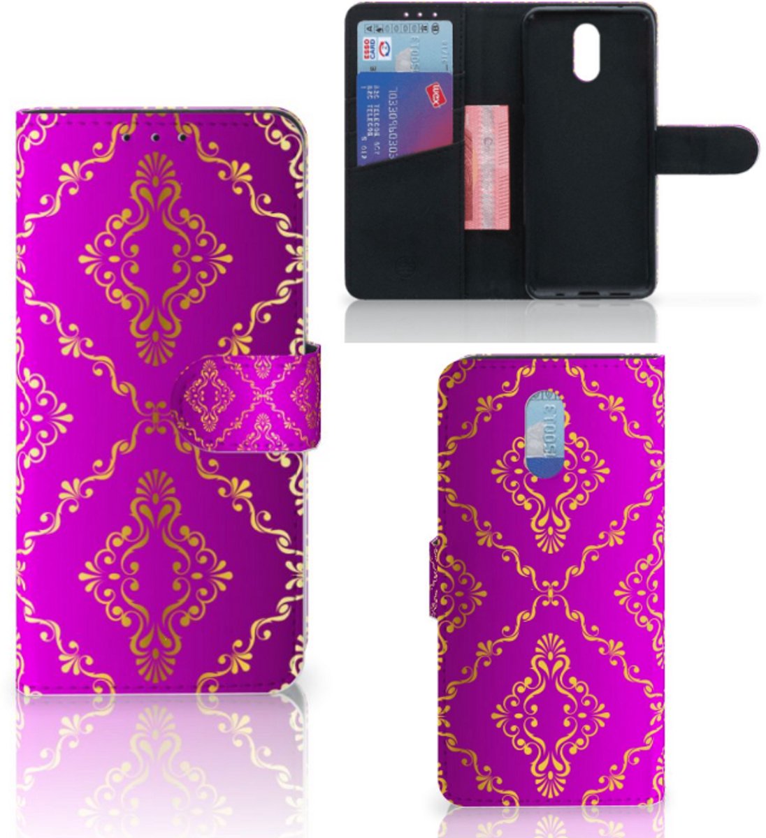 Wallet Case Nokia 2.3 Barok Roze