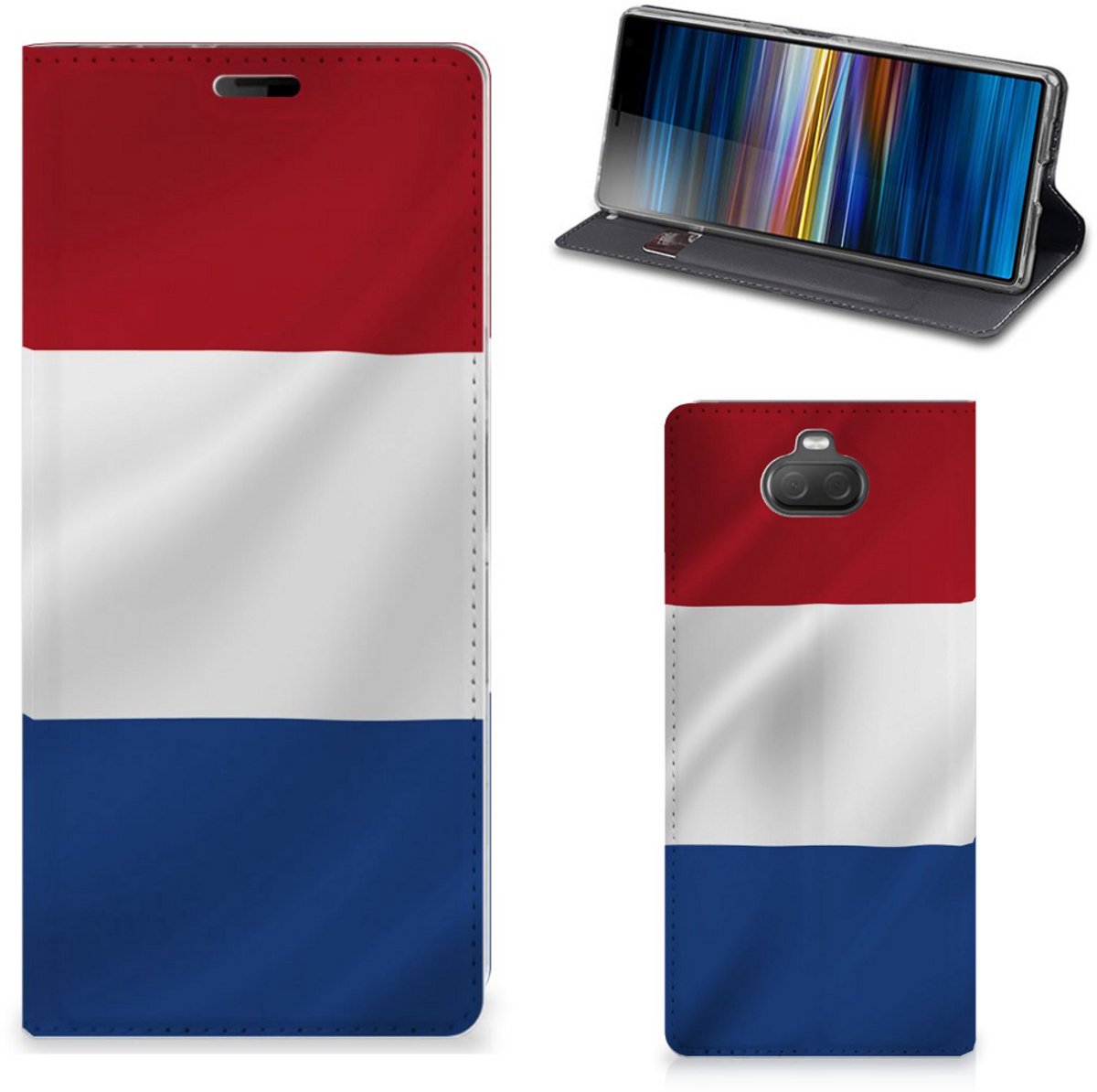 Sony Xperia 10 Plus Standcase Nederlandse Vlag