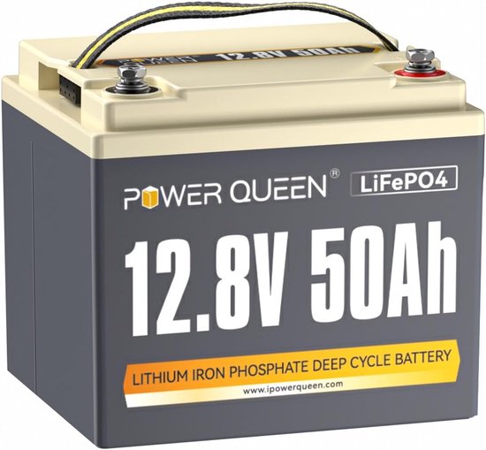 12V 50Ah LiFePO4 Accu - 640Wh Back-Up Lithium Accu voor RV, Camper, Zonne-energie, Kamperen en Boten