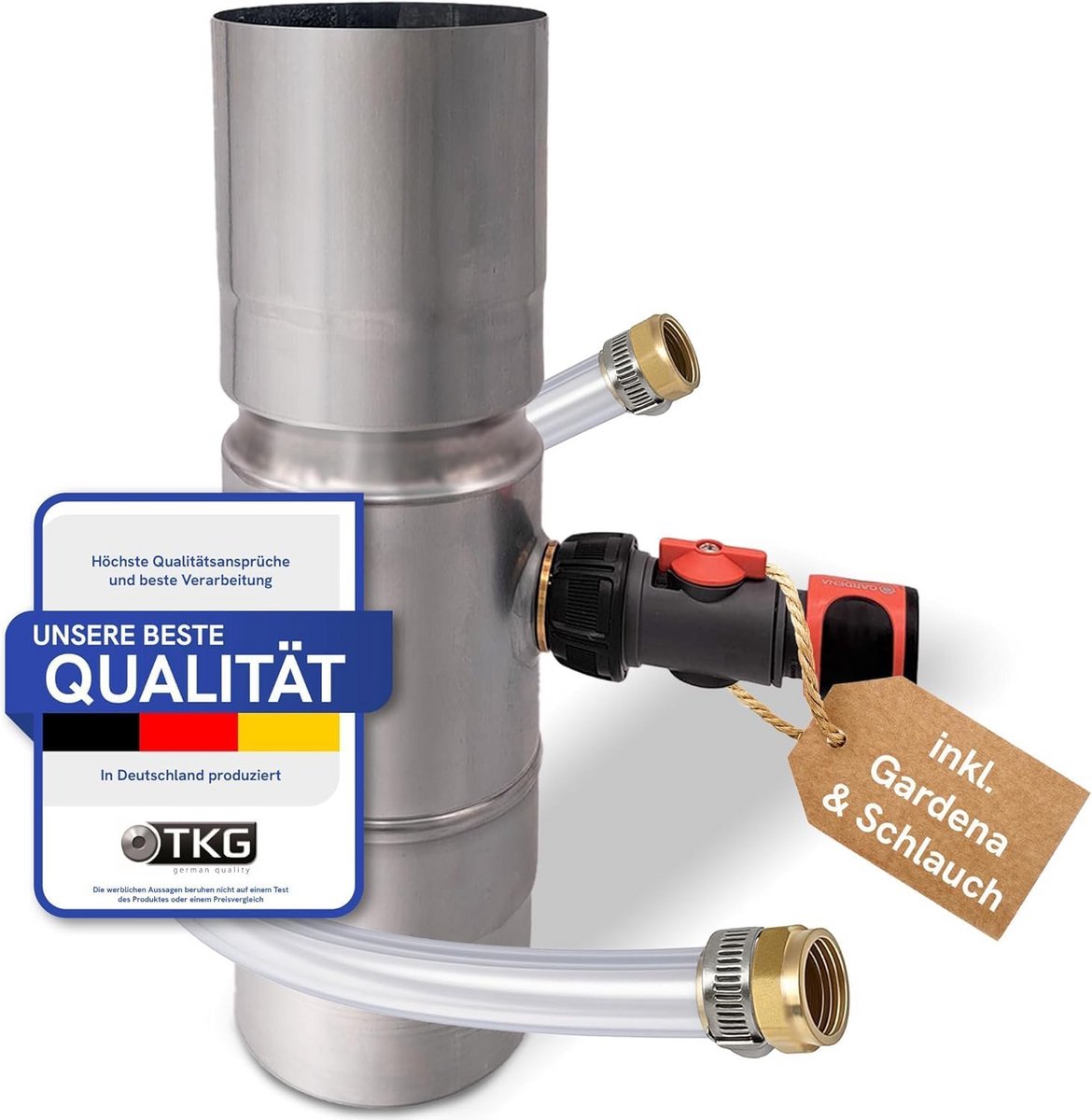 Regenwatercollector voor regenpijp 100 mm - Duurzaam en Weerbestendig ontwerp