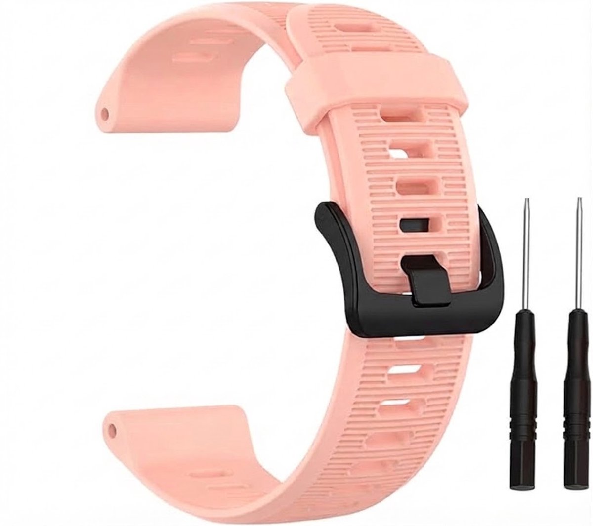 silicone watch strap geschikt voor Garmin Forerunner 945-Forerunner 935 Band, Silicone Replacement Strap geschikt voor Garmin Fenix 6-Approach S60,Sports watch strap,lichtroze