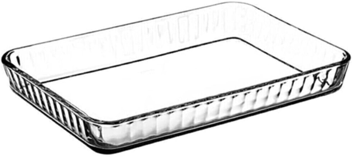 Glazen Ovenschaal met Handvat - 400 x 270 mm