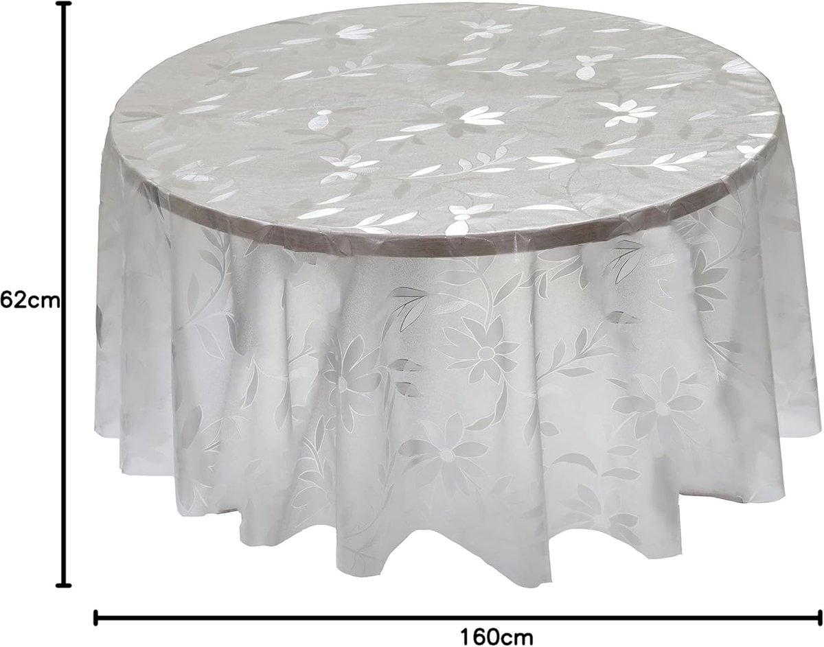 Ronde Tafelzeil Clear PVC 137 cm - Tafelkleed Tafel Protector