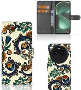 Coque avec pour OPPO Find X6 Pro Portefeuille Baroque Fleur
