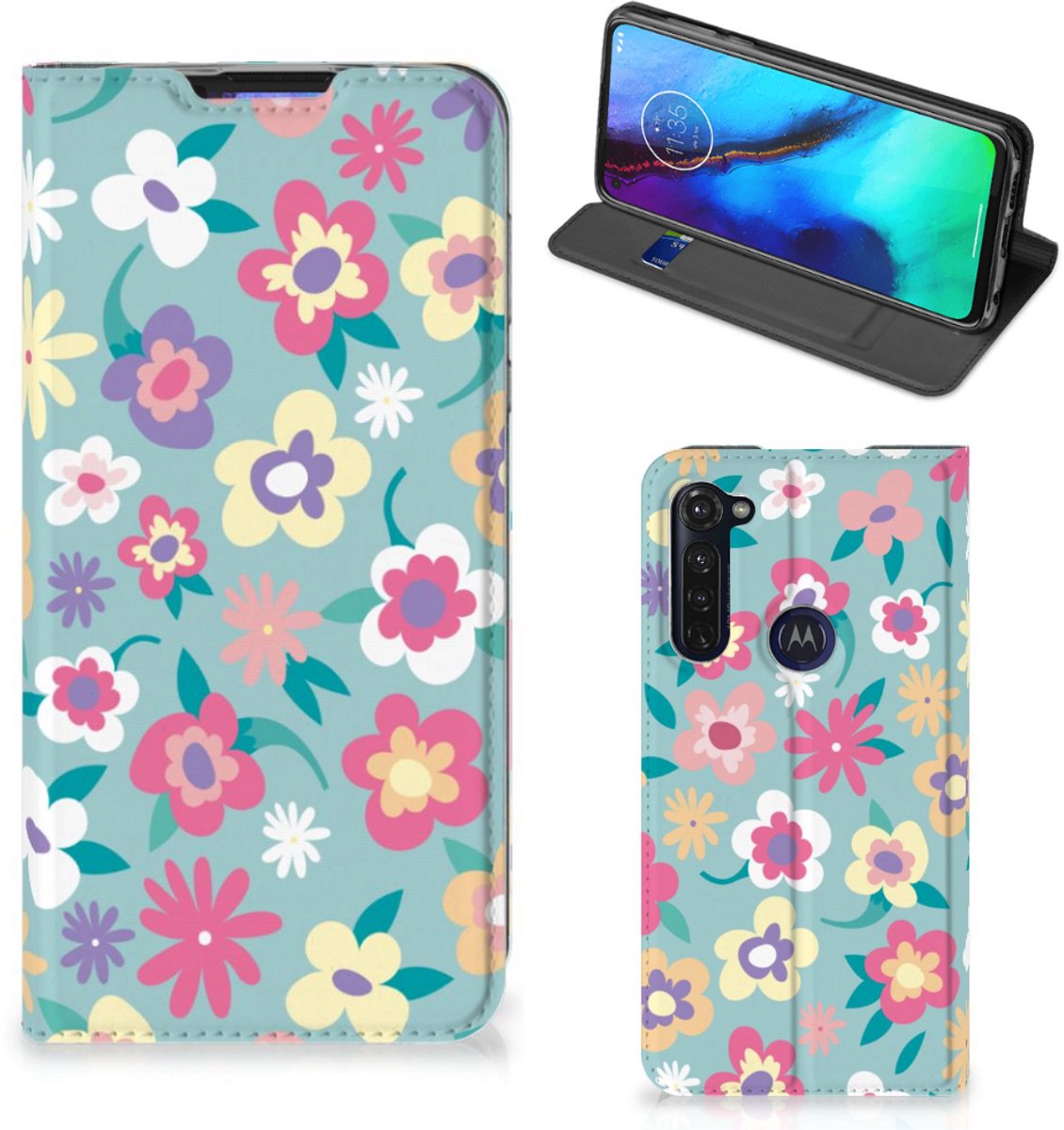 Motorola Moto G Pro Smart Cover Flower Power