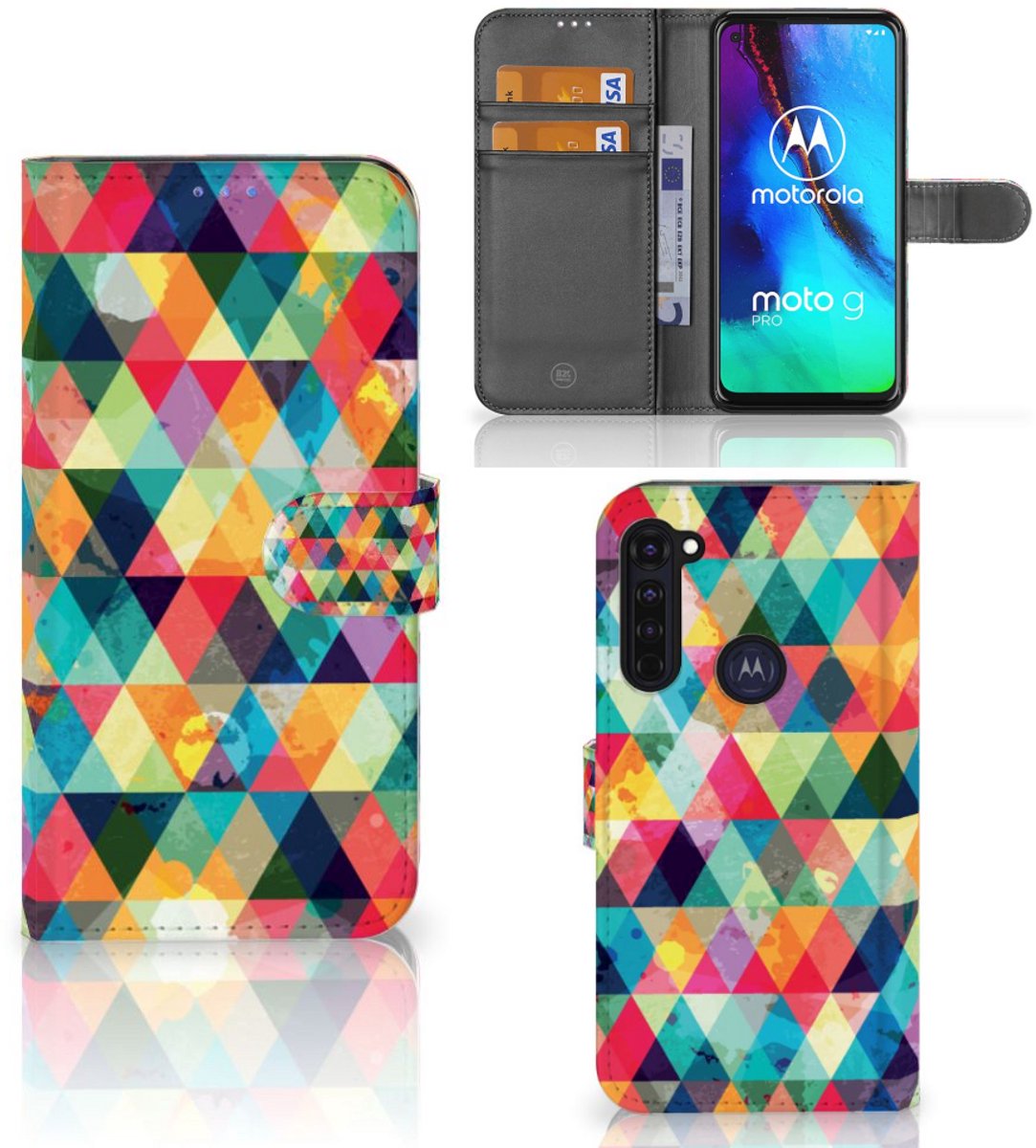 Motorola Moto G Pro Telefoon Hoesje Geruit