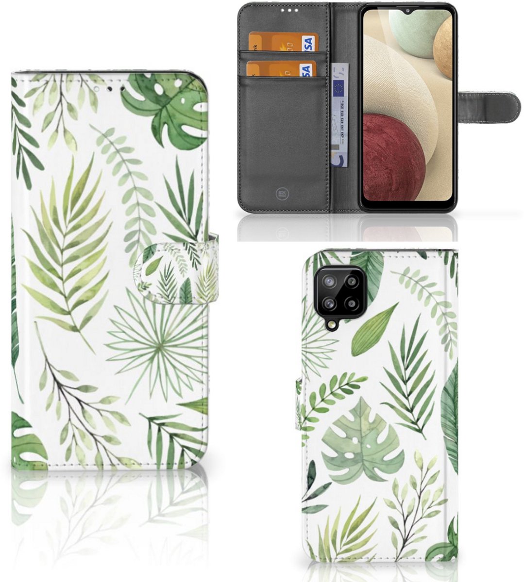 Samsung Galaxy A12 Hoesje Leaves