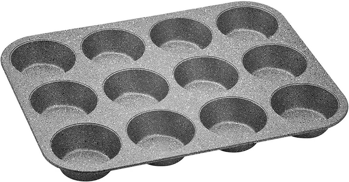 Bakvorm voor 12 muffins - Grijze PETRAVERA
