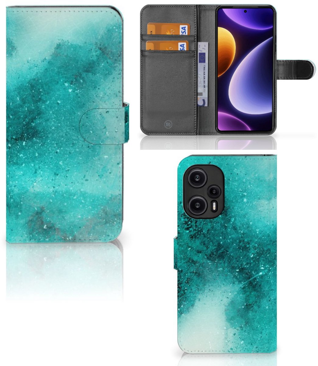 Hoesje Xiaomi Poco F5 Painting Blue