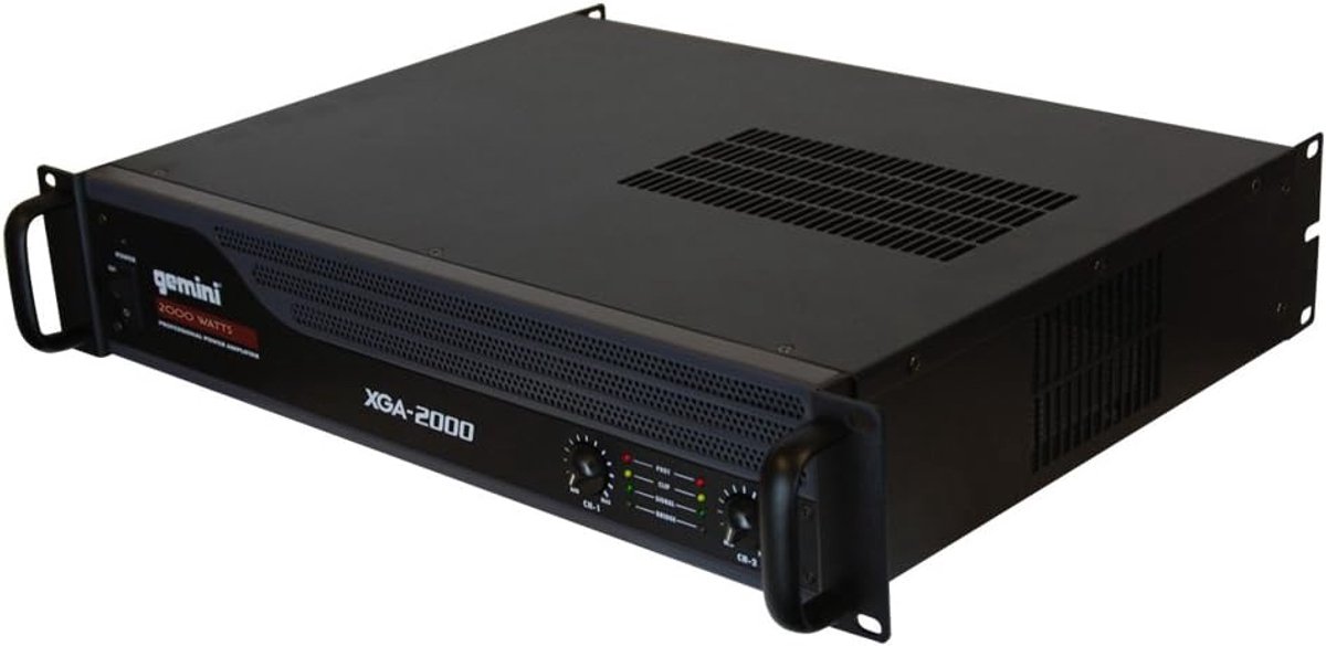 Krachtige PA Eindversterker 2x90W RMS - Hoog Vermogen voor DJ en Geluidssystemen