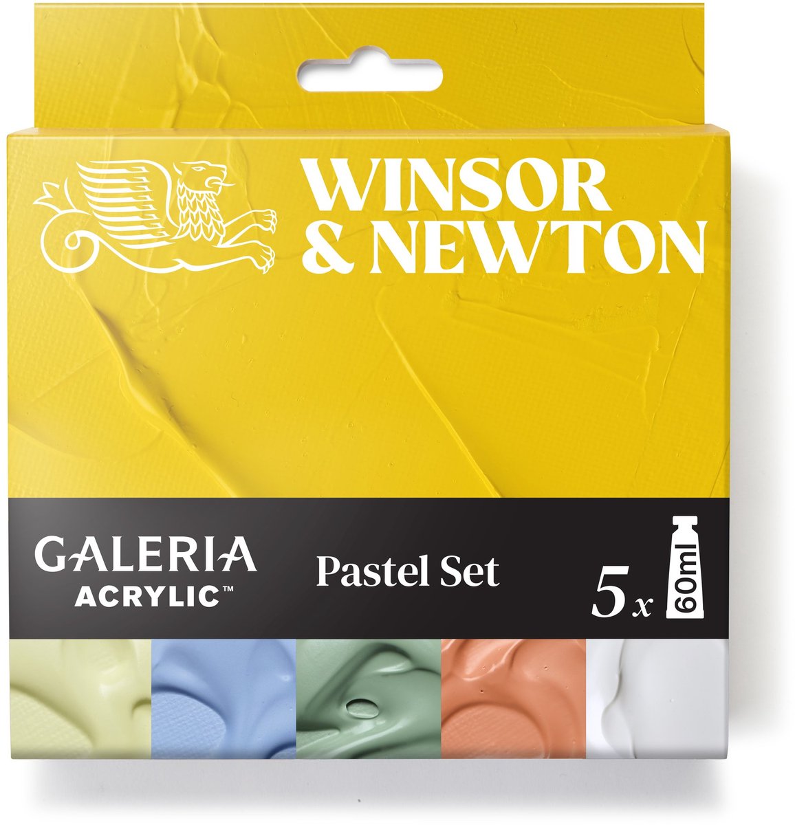 Winsor & Newton 2190616 Galeria Acrylverf Pastel Set – 5x60ml | Kwaliteitsacrylverf voor kunstenaars