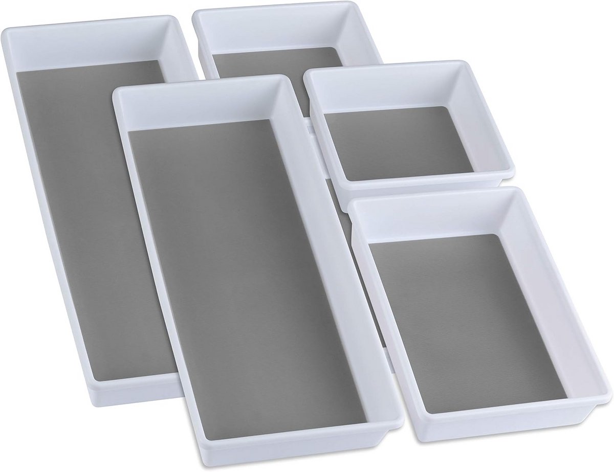 Set van 6 Lade-organizers voor Keuken, Bureau en Badkamer - Diverse Maten