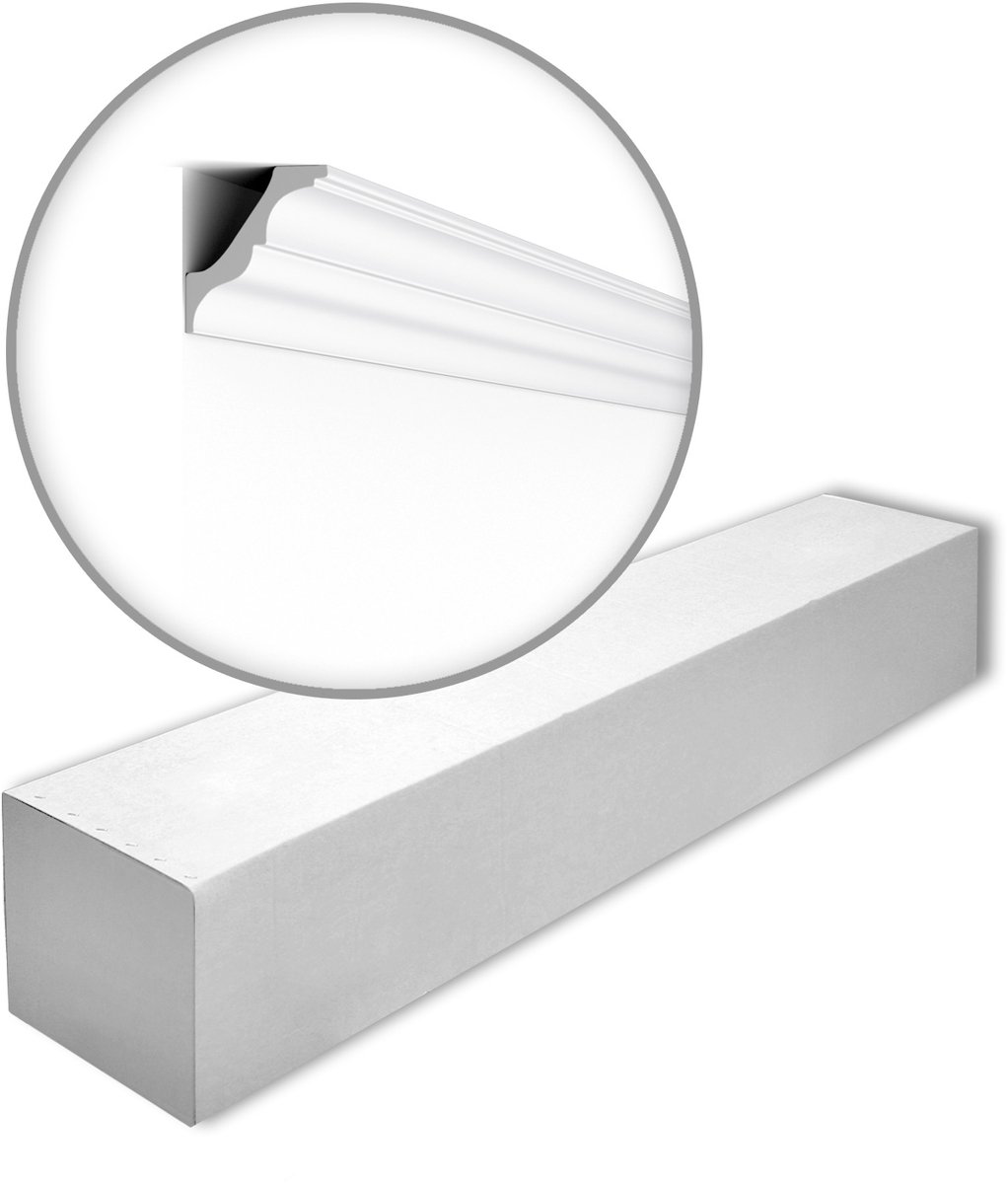 NMC AT-box-10 NOMASTYL Noel Marquet 1 doos 10 stukken Kroonlijst modern design wit | 20 m