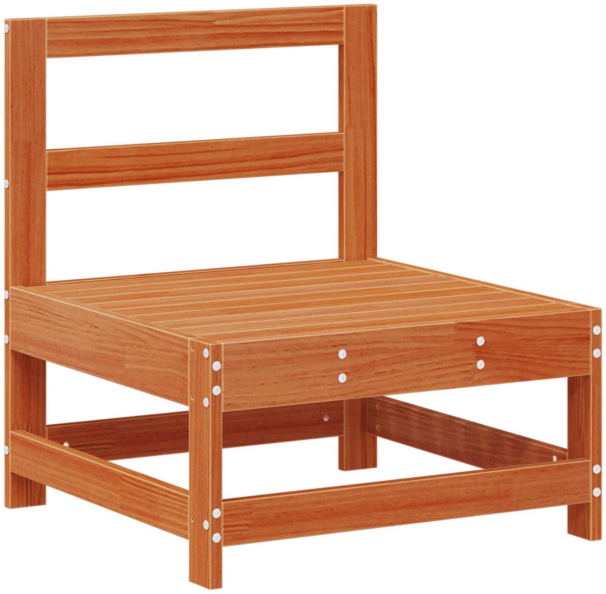 vidaXL - Tuinstoel - Midden - Massief - grenenhout - Waskleur - Bruin