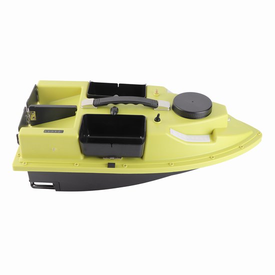 GPS Voerboot 500m 4 Bunkers - 99 Voerpunten - Intelligente LED - Automatische Koersherstellling - 2kg Laad - 12000mAh Accu - Geel — afbeelding 5