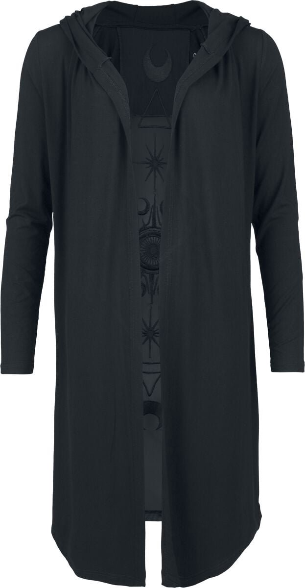 Gothicana Zwarte bovenkant met gaasdetails - Dames - L