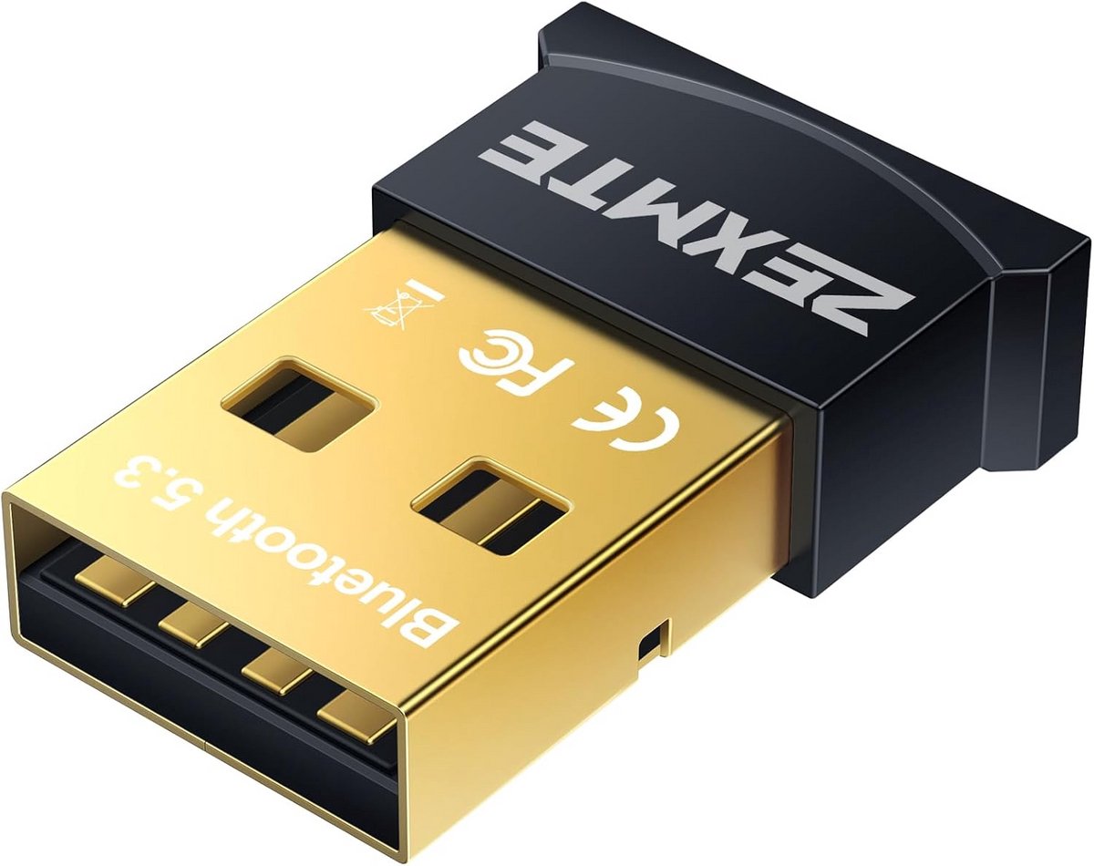 USB Bluetooth Adapter 5.3 Dongle voor PC en Laptop met EDR & BLE