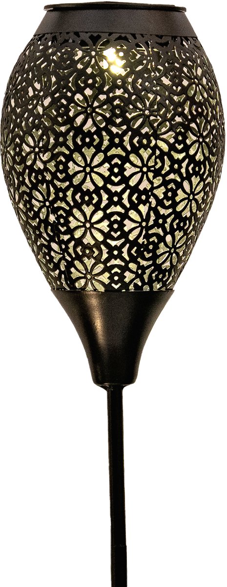 Annas collection - Solar fakkel metaal mat zwart