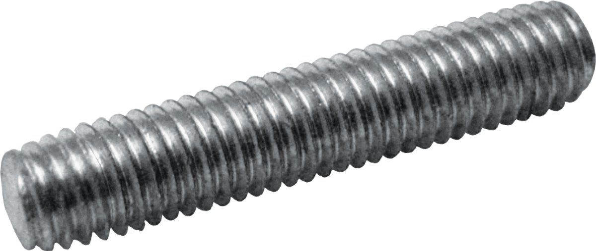 Draadeind Verzinkt M6 x 40 mm | Sterkte 4.8 | Doos 100 stuks