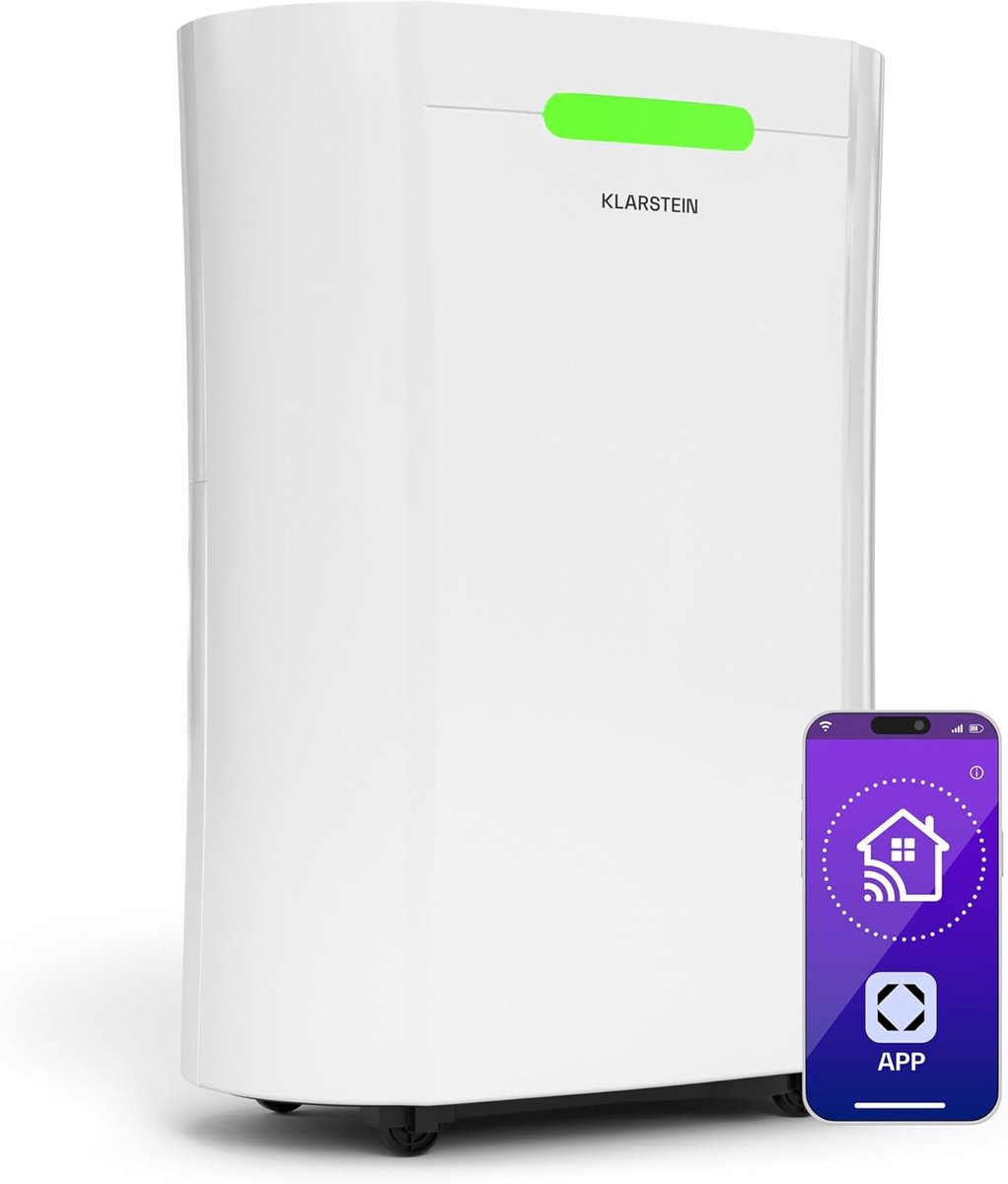 Slimme Luchtontvochtiger 12L per dag met Wi-Fi Bediensing voor Ruimtes tot 18m²